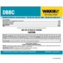 LABEL - WAXIE DBBC DISINFECTANT BOWL AND BATH CLEANER